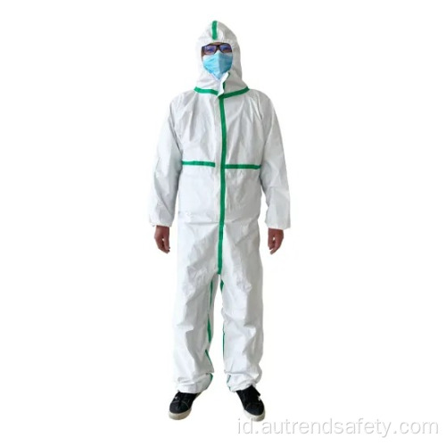 Isolasi Gown Coverall Pakai Baju Pelindung Safety Disposable Coverall